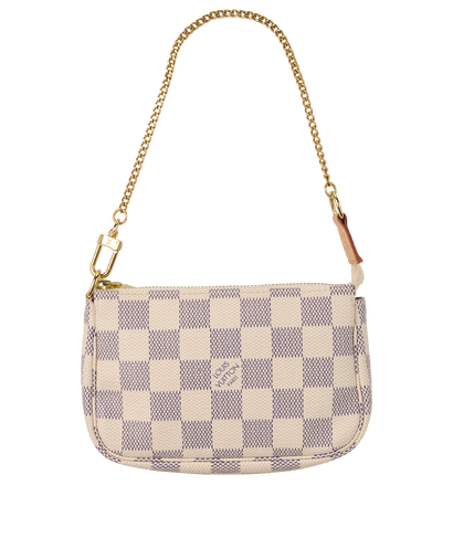 Mini Pochette Accessoires, £410, Handbags, White, Canvas, Front view